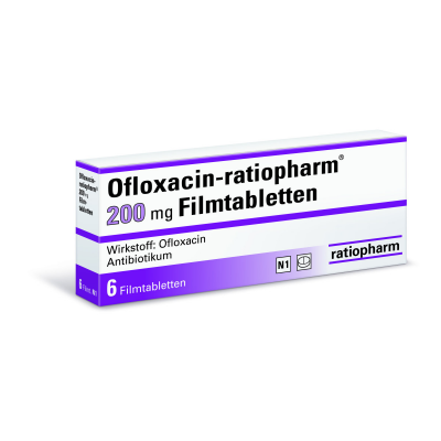 Фото препарата Офлоксацин OFLOXACIN RATIOPHARM 200MG  6 шт